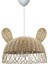 Tekno Trust Rattan, Bambu, Hasır Sarkıt Avize Tavşan, Ayı Kulak Çocuk Odası Çap: 35 cm Yükseklik: 27 cm 2