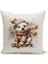 Yılbaşı Serisi Çift Tarafı Dijital Baskılı Kırlent Kılıfı (Christmas Noel Cushion Cover) 1
