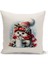 Yılbaşı Serisi Çift Tarafı Dijital Baskılı Kırlent Kılıfı (Christmas Noel Cushion Cover) 1