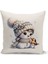 Yılbaşı Serisi Çift Tarafı Dijital Baskılı Kırlent Kılıfı (Christmas Noel Cushion Cover) 1