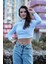 Kadın Balıkcı Yaka Uzun Kollu Crop 4