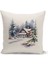 Yılbaşı Serisi Çift Tarafı Dijital Baskılı Kırlent Kılıfı (Christmas Noel Cushion Cover) 1