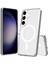 Samsung Galaxy S21 Plus Kılıf Magsafe Wireless Kablosuz Şarj Uyumlu Manyetik Şeffaf Kapak 1