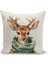 Yılbaşı Serisi Çift Tarafı Dijital Baskılı Kırlent Kılıfı (Christmas Noel Cushion Cover) 1