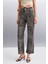 Vılma Kadın %100 Pamuk Leopar Desenli Jeans 1
