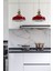 Kırmızı Metal Modern Sarkıt Avize, Salon ve Mutfak İçin Şık Aydınlatma 3