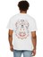 Erkek Motorcu Kurukafa Baskılı Siyah Oversize T-Shirt 1