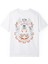 Erkek Motorcu Kurukafa Baskılı Siyah Oversize T-Shirt 2