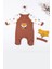 Little Fox Desenli % 100 Pamuk Erkek Bebek Tulumu 1