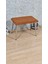 Krom Ayaklı Puf Bench Tedyy Puf Antre Önü 5