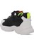 NABIL Unisex Çocuk Sneaker Koşu & Yürüyüş Ayakkabısı Siyah / Beyaz 3