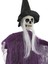 Cadılar Bayramı Şapkalı Iskelet Asılabilir Halloween Parti Dekoru Mor 3