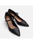 01AYH290860A100 MARY Jane Deri Siyah Kadın Stiletto 3