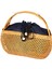 Kadın Bambu Çanta Bohemian Kadın Yaz Plaj Çantası Bayan Vintage Rattan Örme Çanta Içi Boş El Yapımı Dokuma Sepet Tote (Yurt Dışından) 1