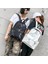 Moda Unisex Sırt Çantası Bayan Erkek Kanvas Genç Kız Çantası Rahat Mermer Siyah (Yurt Dışından) 4