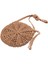 Rattan Tığ Hasır Dokuma Sepet Çanta Yuvarlak Daire Crossbody Shopper Plaj Çantası (Açık Kahverengi) (Yurt Dışından) 3