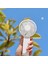 USB Mini Fan Şarj Edilebilir 1200 Mah Taşınabilir El Fan Tembel Seyahat Alışveriş Soğutma Dilsiz Fan Hava Soğutucu Fan-Beyaz (Yurt Dışından) 2