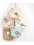 Çocuk Kız Hasır Çanta Yaz Boho Çanta Messenger Çiçek Crossbody Seyahat Plaj Çantası, Bej (Yurt Dışından) 2