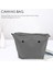 Su Geçirmez Katı Kanvas Ekleme Iç Astar Fermuarlı Cebi Obag O Çanta Çanta Derin Gri Mini (Yurt Dışından) 2