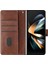 Samsung Galaxy Z Için Flip Case Toka ile 5 5g Kat Pu Deri Saf ile (Yurt Dışından) 4