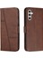 Samsung Galaxy M35 Yan Toka Kart Ekleme Kickstand Pu Için Flip Case (Yurt Dışından) 1