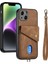 IPhone 14 Için Kılıf Premium Deri Ayrılabilir Kordon Manyetik Kapatma (Yurt Dışından) 4