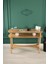 ULİVO Dresuar – MDF Lam & Ahşap Ayaklı 3 Raflı Konsol Hol, Koridor, Makyaj Sehpası, Plaklık, Dekoratif Çiçeklik H:81cm En:118cm Derinlik: 38cm 3