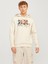 Jack & Jones Jack Jones Yazı Baskılı Kapüşonlu Erkek Sweatshirt 12256821 2