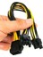 Pcı-E 8pin - Çift 8pin / Pcıe 8pin-2x(6+2pin) Grafik Ekran Kartı Güç Kablosu Pcı Express Güç Ayırıcı Kablosu Bilgisayar Kablosu (Yurt Dışından) 1