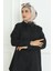 Ava Desenli Soft Eşarp 1176 - Siyah 3
