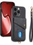 IPhone 15 Için Kılıf Pro Ayrılabilir Kordon Kart Yuvası Çok Fonksiyonlu (Yurt Dışından) 4