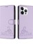 IPhone 12 Için Kılıf Pro Kedi Rfıd Kart Yuvası Tutucu Kickstand Cüzdan Flip (Yurt Dışından) 5
