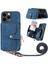 IPhone 15 Için Kılıf Pro Max Standı Premium Deri Fermuar Kapatma 7 Kart (Yurt Dışından) 1