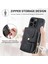 IPhone 15 Için Kılıf Pro Premium Deri Standı Ayarlanabilir Kordon Fermuar 7 (Yurt Dışından) 4