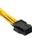 6-Pin Dişi Çift 8-Pin Erkek Grafik Kartı Konektörü Pc Güç Kablosu, Grafik Kartı Cpu Için Splitter Uzatma Kablosu Tel (Yurt Dışından) 4