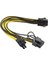 Fabrika I 6pin Pcı Express Pcıe 8 (6+2) Pin ve 6pin Anakart Grafik Ekran Kartı Pcı-E Gpu VGA Ayırıcı Hub Güç Kablosu (Yurt Dışından) 5