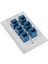 Zoroom Cat 6 Ethernet Duvar Plakası 6 Port,ethernet Duvar Plakası Dişi-Dişi Çıkarılabilir Cat7/6/6e/5/5e ile Uyumlu (Yurt Dışından) 1