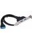 1 Adet Kphrtek Usb3.0 Arka Panel Genişletme Braketi 20PIN Başlık Kablosu Anakart Adaptörü L (Yurt Dışından) 1