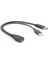 USB 3.0 Kablo Çift Güç Şarj Kabloları Y Adaptör Erkek - Dişi Kablo Kablosu 30CM (Yurt Dışından) 4