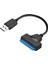 USB 2.0 - Sata 22PIN Adaptör Bakır Tel Çekirdek ve Abs Kablo HDD SSD Harici Sabit Disk Dönüştürücü Tel 2,5 Inç SSD Uygulayın (Yurt Dışından) 5