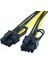6 Pin Dişi Çift 8 Pin Erkek Pcı Express Güç Dönüştürücü Kablosu Cpu Video Grafik Kartı 6pin To 8pin Pcıe Güç Kablosu (Yurt Dışından) 5