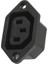 Ac 250V 10A Iec 320 C13 Panel Montajlı Fiş Konnektör Soketi Siyah (Yurt Dışından) 3