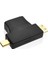 Mikro HDMI Uyumlu Erkek Mini HDMI Uyumlu Erkek - HDMI Uyumlu 1.4V Dişi 90 Derece 3'ü 1 Arada Adaptör (Yurt Dışından) 2