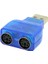 Oullx USB Erkek Çift Ps2 Dişi Kablo Adaptörü Dönüştürücü USB Iki Ps2 Klavye Fare Için Kullanın (Yurt Dışından) 4