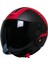 Mts FX101 Red Yarım Yazlık Kask Siyah-Kırmızı 1