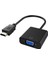 Adet HDMI Erkek 1080P Hdtv Pc Için VGA Dişi Video Kablo Kordonu Dönüştürücü Adaptör (Yurt Dışından) 1