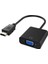 Adet HDMI Erkek 1080P Hdtv Pc Için VGA Dişi Video Kablo Kordonu Dönüştürücü Adaptör (Yurt Dışından) 2