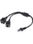 RJ45 Erkek 2 Kadın Dönüştürücü Adaptör Ethernet Lan Ağ Konektörü Uzatma Splitter Kablosu Pc Tv Internet (Yurt Dışından) 1