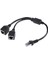 RJ45 Erkek 2 Kadın Dönüştürücü Adaptör Ethernet Lan Ağ Konektörü Uzatma Splitter Kablosu Pc Tv Internet (Yurt Dışından) 2