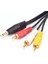 1.5 M 3.5mm Jack Fiş Erkek 3 Rca Adaptörü Yüksek Kalite 3.5 Rca Erkek Ses Video Av Kablo Tel Kablosu 3.5mm 3-Rca Av Kablosu (Yurt Dışından) 4